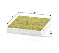 Filtre d'habitacle derrière la boîte à gants FP 2141 MANN-FILTER pour MITSUBISHI