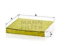 Filtre d'habitacle derrière la boîte à gants FP 2358 MANN-FILTER pour HONDA