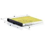 MANN-FILTER FP 24 009 Filtre à air de cabine - VÉHICULE DE TOURISME + UTILITAIRES