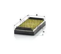 MANN-FILTER Filtre d'habitacle FP 2745-2 – Filtre à air de cabine pour tourisme & utilitaires