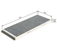 Filtre d'habitacle Filtre à charbon actif 1 987 432 317 BOSCH pour AUDI VW