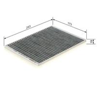 Filtre d'habitacle (filtre à pollen) BOSCH 1 987 435 553