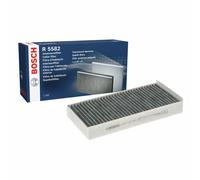 Bosch Filtre d'habitacle R5582 à charbon actif – Anti-odeurs, pollen, poussière – Jeu de 2