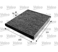 Filtre d'habitacle Filtre à charbon actif 715628 VALEO pour VOLVO FORD