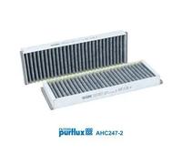 PURFLUX Filtre d'habitacle AHC247-2 Filtre à charbon actif Hauteur: 30 Largeur: 98 Longueur: 308