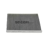 Purflux AHC282 - Filtre d'Habitacle à Charbon Actif pour Voiture - Anti-Odeurs, Gaz Nocifs, Allergènes et Poussière