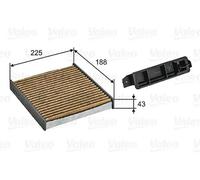 Filtre d'habitacle Filtre à charbon actif avec polyphenol 701030 VALEO