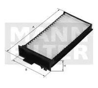 Filtre d'habitacle Filtre à charbon actif avec polyphenol FP 28 013 MANN-FILTER