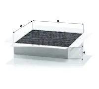 Filtre d'habitacle Filtre à charbon actif CUK 2032 MANN-FILTER pour SMART CABRIO
