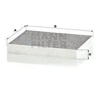 Filtre d'habitacle Filtre à charbon actif CUK 24 024 MANN-FILTER pour HYUNDAI