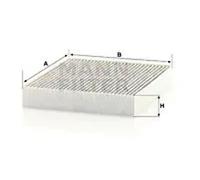 Filtre d'habitacle (filtre à pollen) MANN-FILTER CUK 28 009