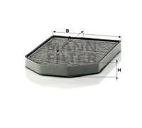 Filtre d'habitacle Filtre à charbon actif CUK 2949-2 MANN-FILTER pour AUDI A8 D2