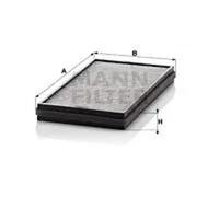 Filtre D'habitacle À Charbon Actif Mann-filter Cuk3124-2