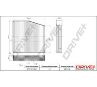 Filtre d'habitacle Filtre à charbon actif DP1110.12.0241 Drve+ pour INFINITI
