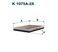 Filtre d'habitacle Filtre à charbon actif K 1075A-2x FILTRON pour BMW BENTLEY
