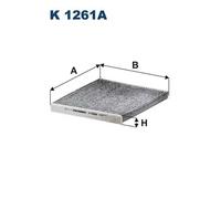 Filtre d'habitacle Filtre à charbon actif K 1261A FILTRON pour FIAT PEUGEOT OPEL