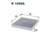 Filtre d'habitacle Filtre à charbon actif K 1409A FILTRON pour KIA HYUNDAI