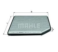 Filtre d'habitacle Filtre à charbon actif LAK 23 MAHLE pour RENAULT LAGUNA I