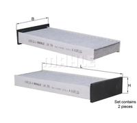 Filtre d'habitacle Filtre à charbon actif LAK 296/S MAHLE pour MITSUBISHI L200