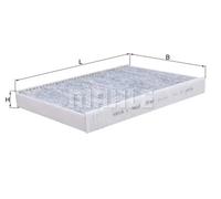 Filtre d'habitacle (filtre à pollen) KNECHT LAK 387