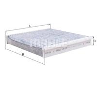 Filtre d'habitacle (filtre à pollen) KNECHT LAK 490