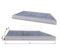 Filtre d'habitacle Filtre à charbon actif LAK 57 MAHLE pour PEUGEOT 206 Van 206+