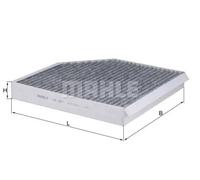 Filtre d'habitacle Filtre à charbon actif LAK 667 MAHLE pour AUDI BENTLEY