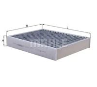 Filtre d'habitacle Filtre à charbon actif LAK 812 MAHLE pour ALPINA BMW PORSCHE