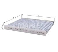 Filtre d'habitacle Filtre à charbon actif LAK 813 MAHLE pour ALFA ROMEO