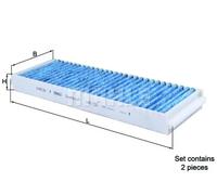 Filtre d'habitacle Filtre à charbon actif LAO 239/S KNECHT pour AUDI TOYOTA VW