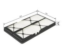 Filtre d'habitacle Filtre à particules 1 987 432 044 BOSCH pour MERCEDES-BENZ