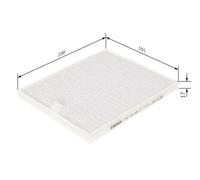Filtre d'habitacle (filtre à pollen) BOSCH 1 987 432 066