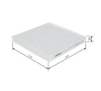 Filtre d'habitacle Filtre à particules 1 987 432 299 BOSCH pour SMART