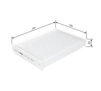 Filtre d'habitacle Filtre à particules 1 987 435 010 BOSCH pour DACIA NISSAN
