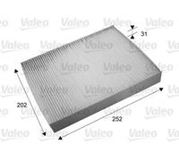 Filtre d'habitacle Filtre à particules 715697 VALEO pour HYUNDAI ix55