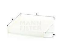 Filtre d'habitacle (filtre à pollen) MANN-FILTER CU 22 029