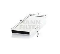 Filtre d'habitacle Filtre à particules CU 4662 MANN-FILTER pour MAN NEOPLAN DAF