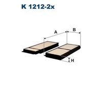 FILTRON K 1212-2x Filtre d'habitacle