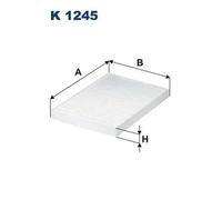 Filtre d'habitacle Filtre à particules K 1245 FILTRON pour KIA HYUNDAI