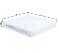 Mahle Original Filtre d'habitacle LA 100