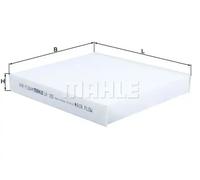 Filtre d'habitacle Filtre à particules LA 100 MAHLE pour HONDA ROVER