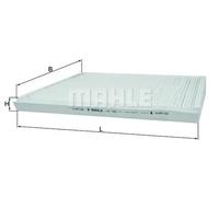 Filtre d'habitacle (filtre à pollen) KNECHT LA 129