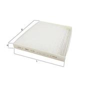 Knecht Filter Filtre d'habitacle LA 1677 – Filtre à particules