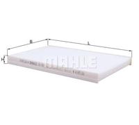 Filtre d'habitacle (filtre à pollen) KNECHT LA 422