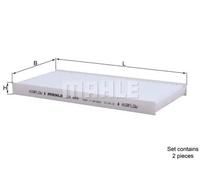 Filtre d'habitacle (filtre à pollen) KNECHT LA 444/S