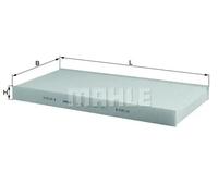 Filtre d'habitacle Filtre à particules LA 78 MAHLE pour FORD FOCUS I FOCUS II