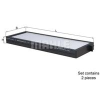 Mahle Original Filtre d'habitacle LA 912/S
