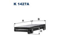 Filtre d'habitacle (filtre à pollen) FILTRON K 1427A