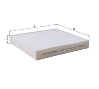 Filtre d'habitacle (filtre à pollen) KNECHT LA 1573