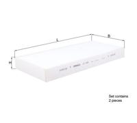 Filtre d'habitacle (filtre à pollen) KNECHT LA 426/S